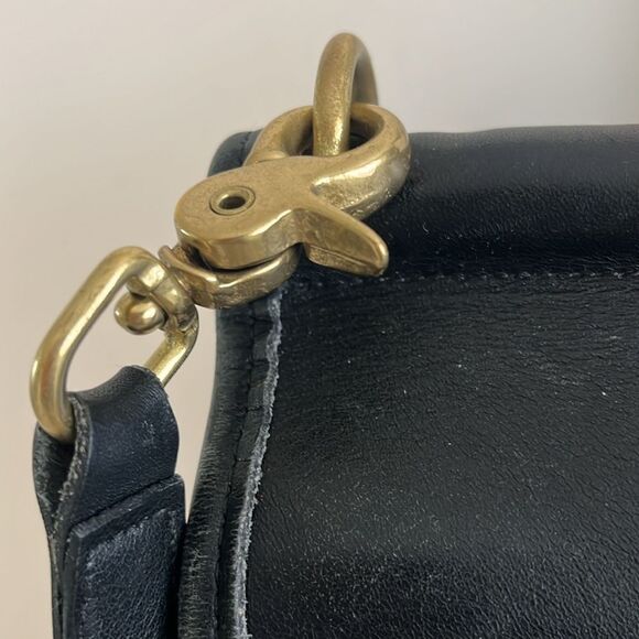 Vintage Coach Willis Bag 9927 Black Leather Handbag crossbody Made in USA - Picture 2 of 10
